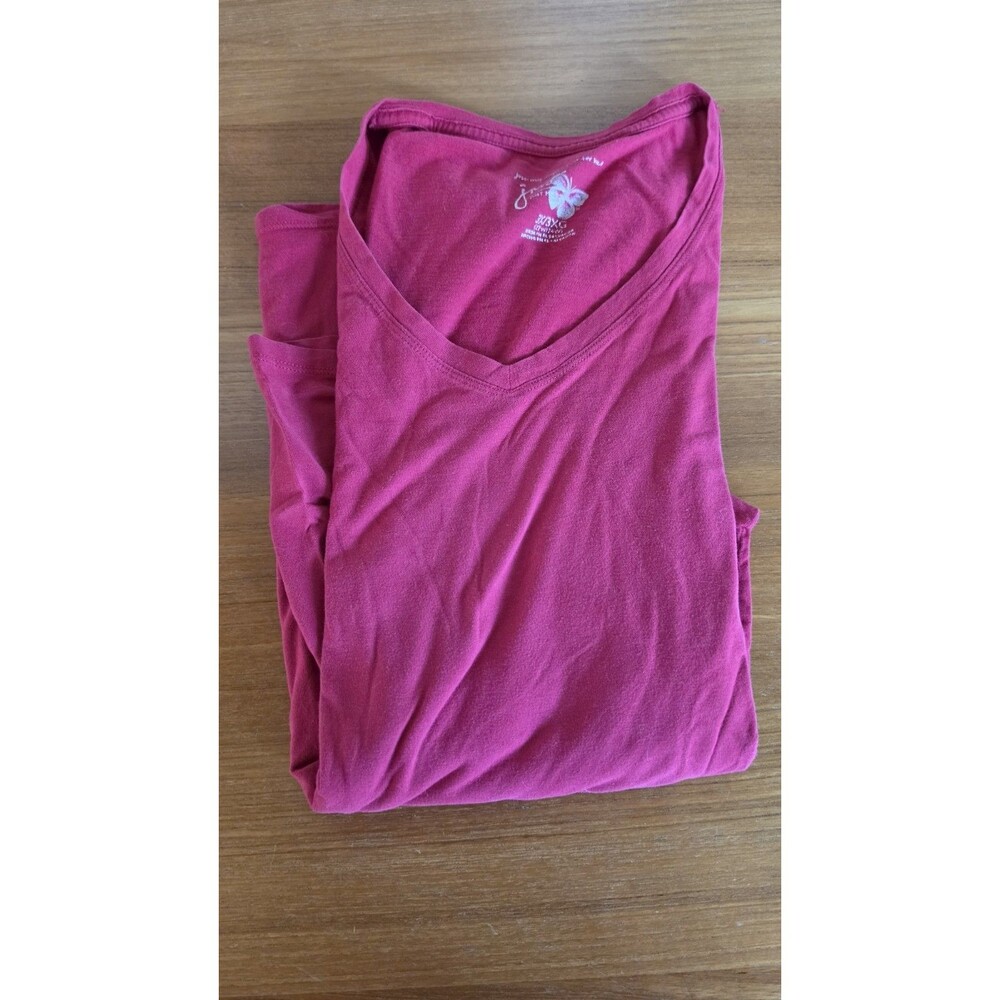 Just My Style Women's Long Sleeve Red Top Size 3X/3XG
